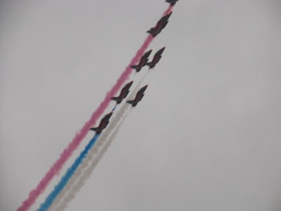 Red Arrows in Coloured Smoke