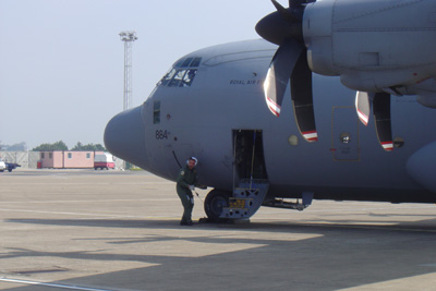 Red Arrows Support Hercules