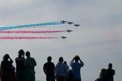 Red Arrows from Mount Bingham