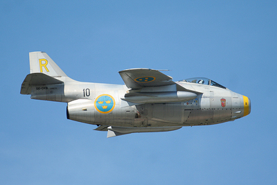 Saab J29 by Mick Dryden