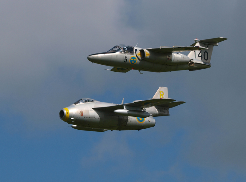 Swedish Pair Fly Through