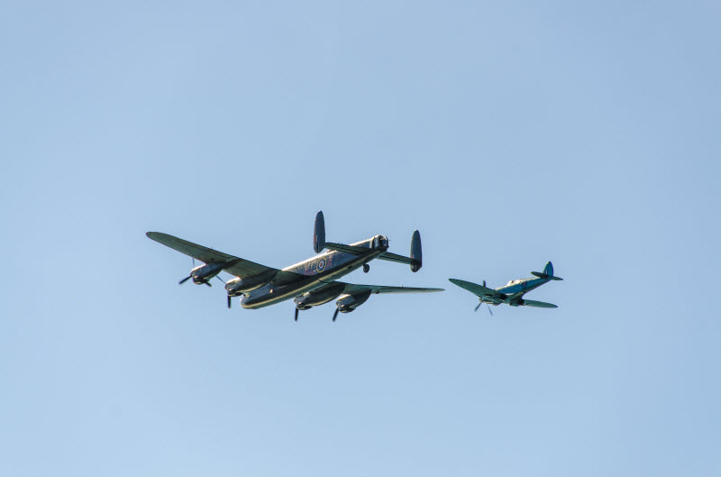 BBMF Lancaster & Spifire