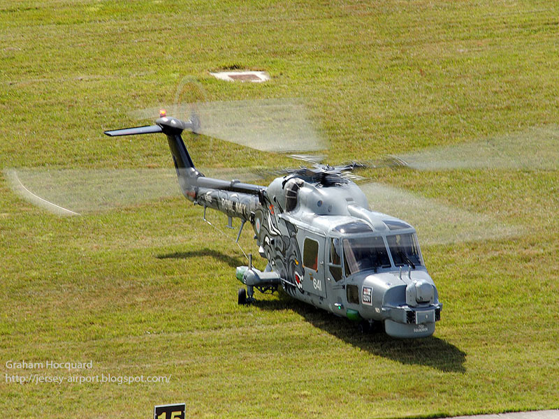 Westland Lynx HMA8 of the Royal Navy display team "Black Cats"