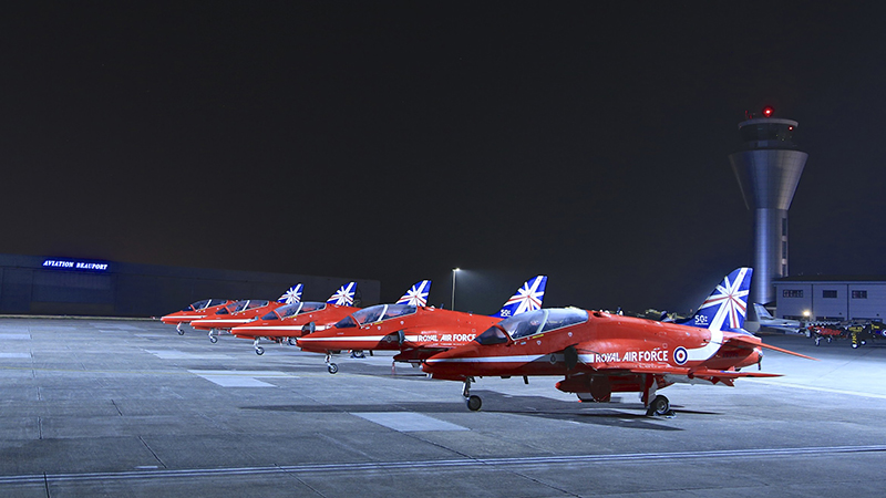 Reds at night